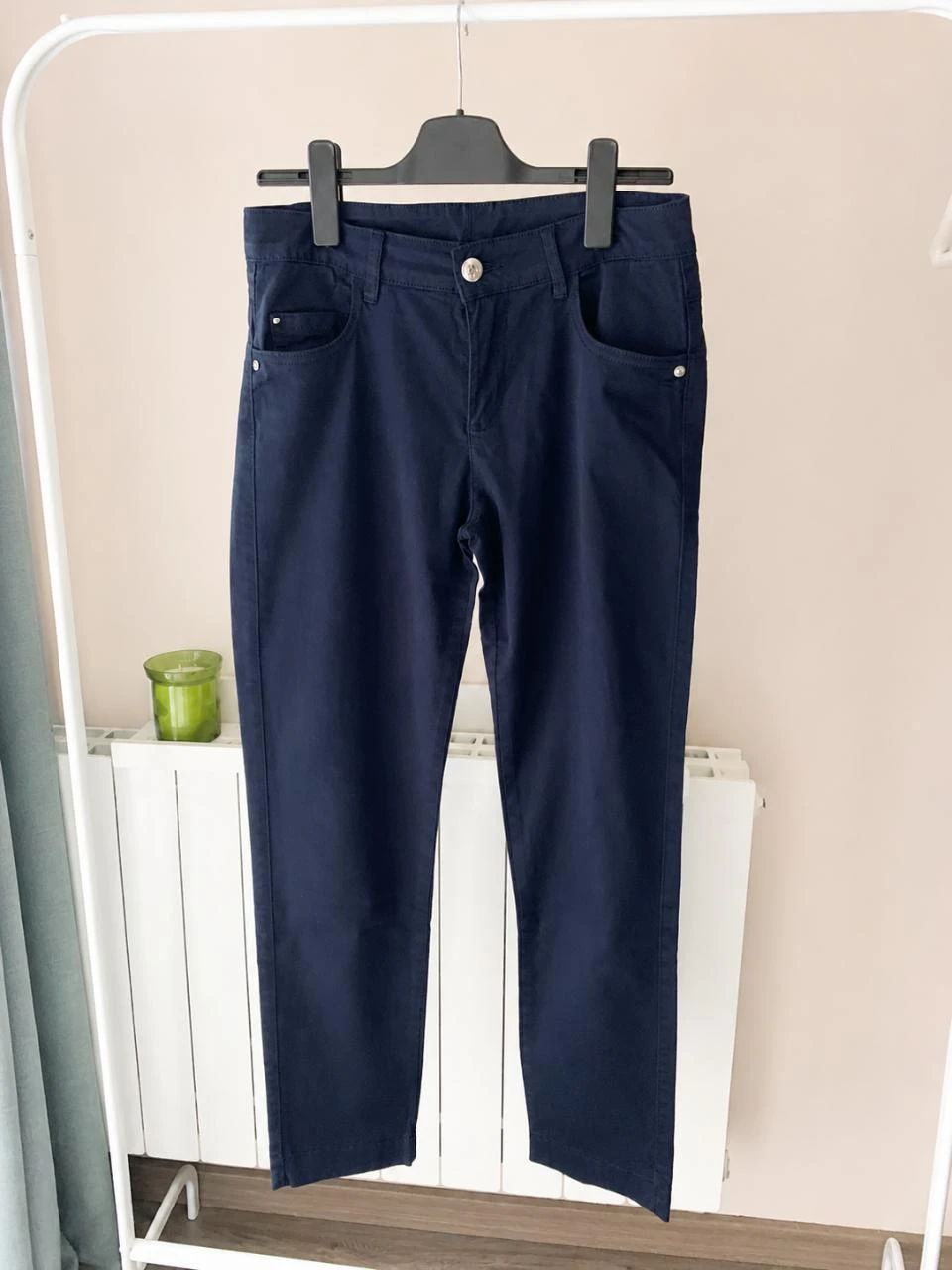 Pantalón slim azul marino Laura Nobile – Talla 40 – photo 2